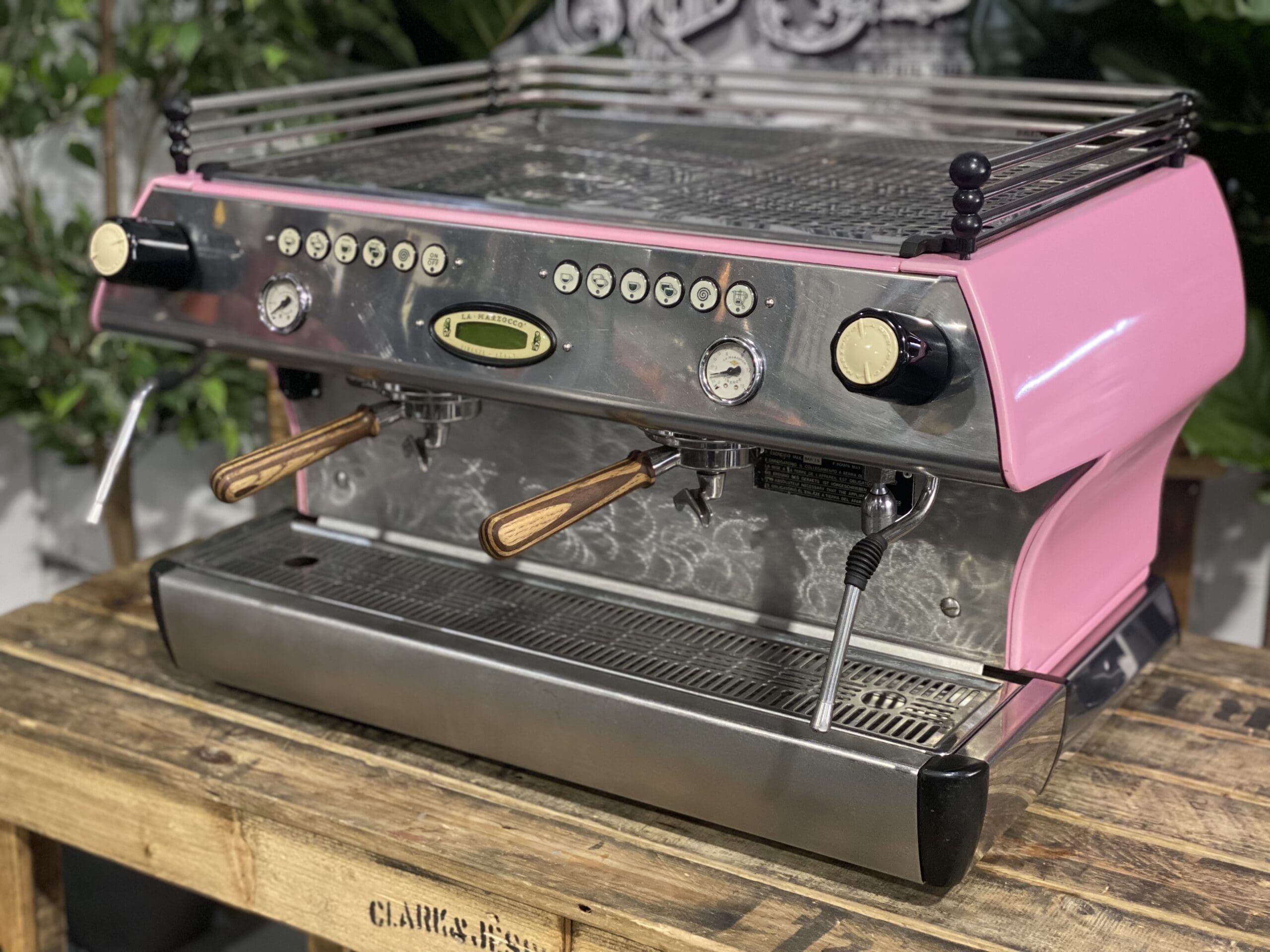 La  Marzocco FB80 2 Group Pink & Timber - Used