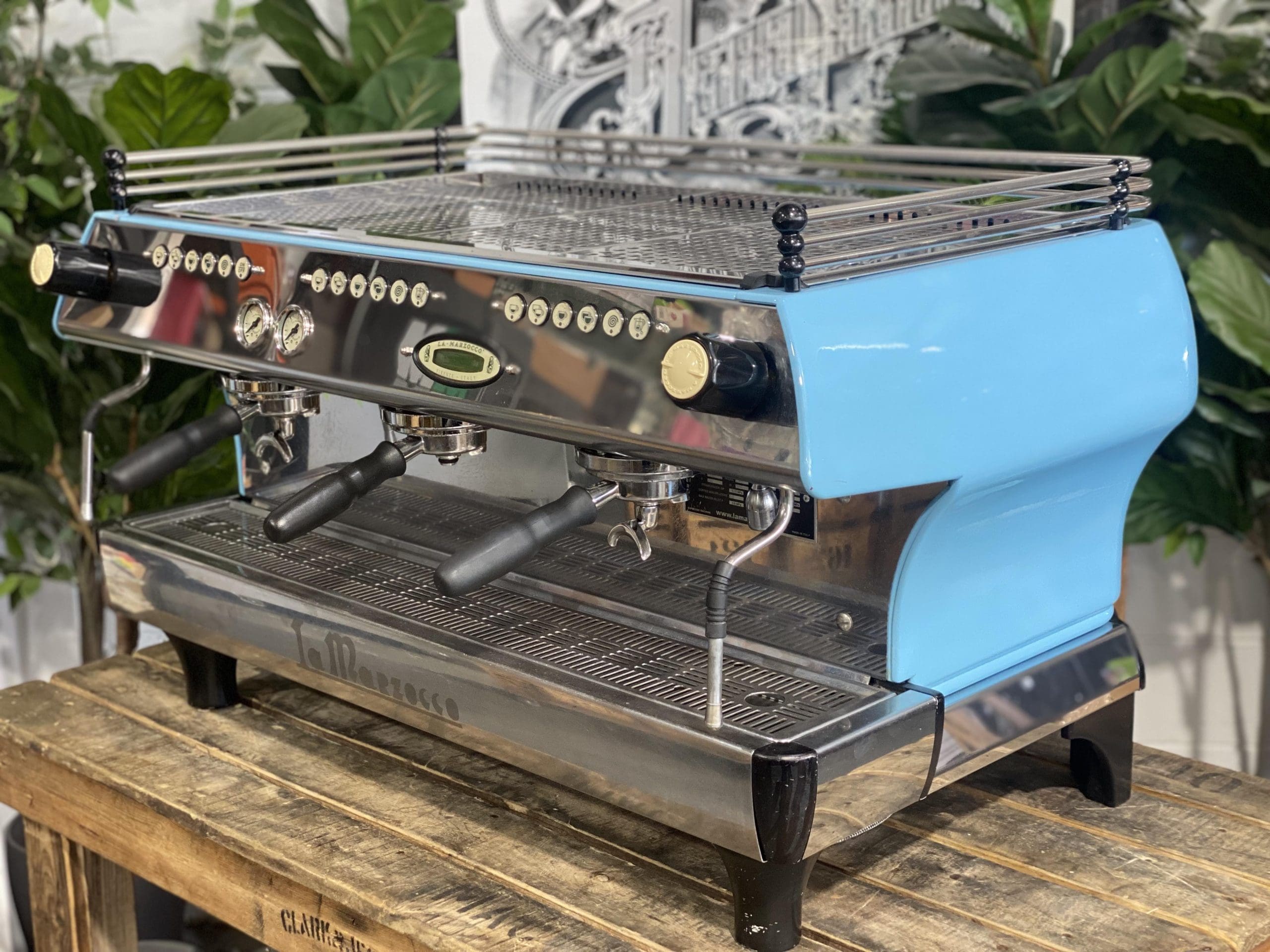 La Marzocco FB80 3 Group Baby Blue Espresso Coffee Machine - Used