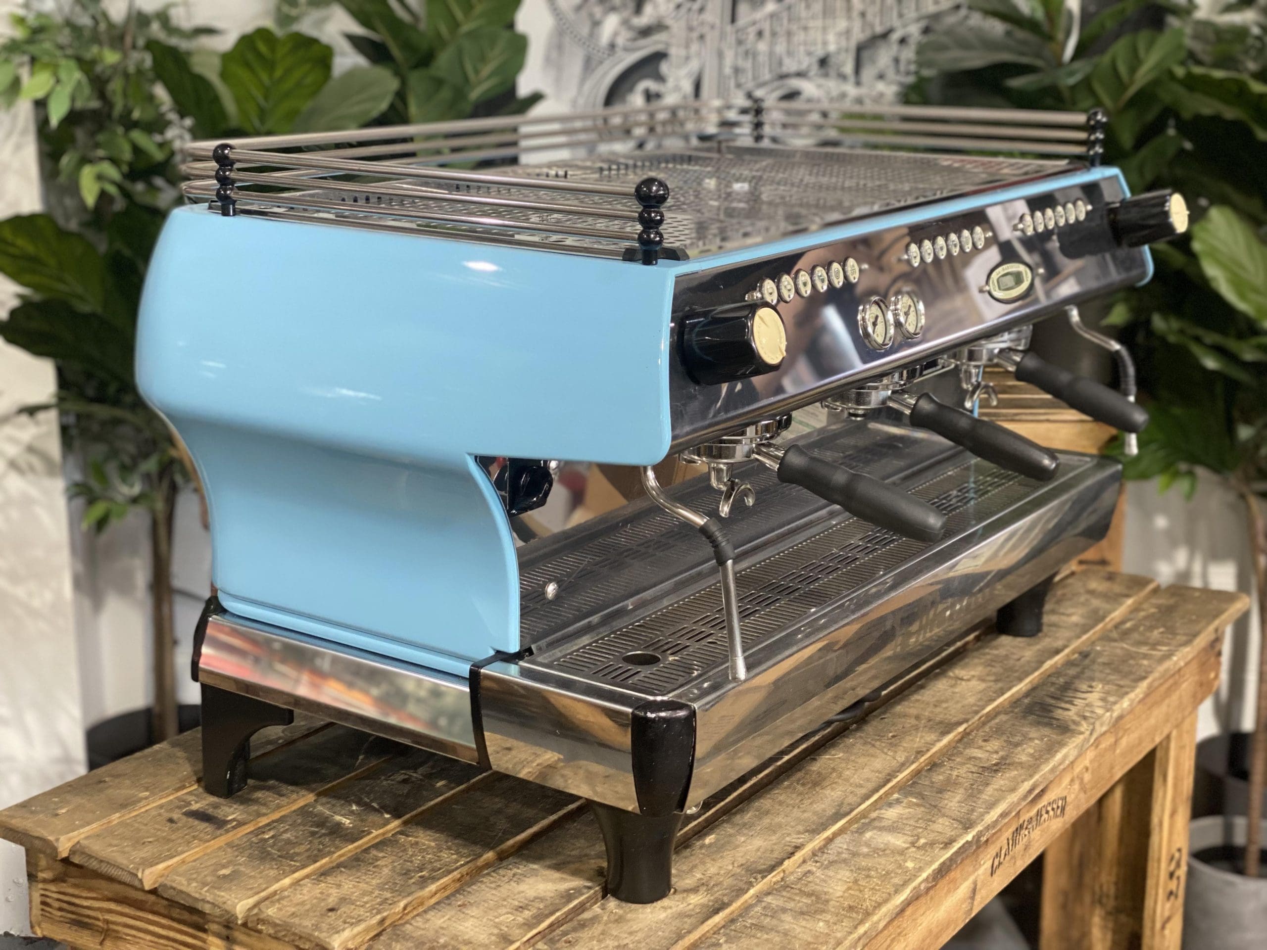La Marzocco FB80 3 Group Baby Blue Espresso Coffee Machine - Used