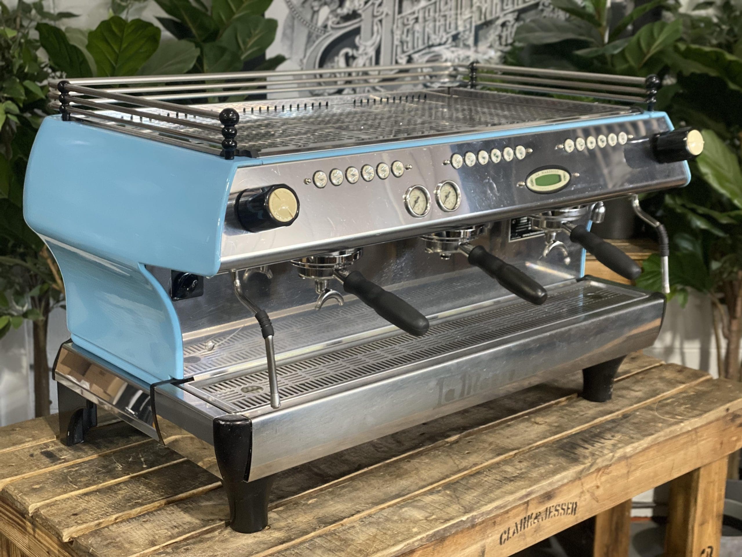 La Marzocco FB80 3 Group Baby Blue Espresso Coffee Machine - Used