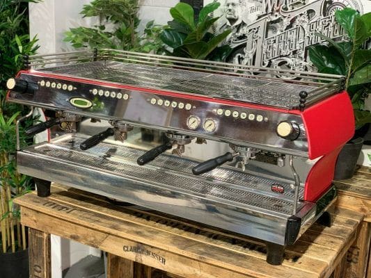 La Marzocco FB80 4 Group Coffee Machine Matte Red - Used
