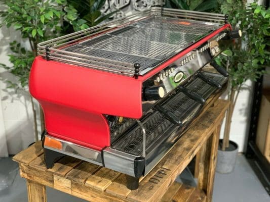 La Marzocco FB80 4 Group Coffee Machine Matte Red - Used