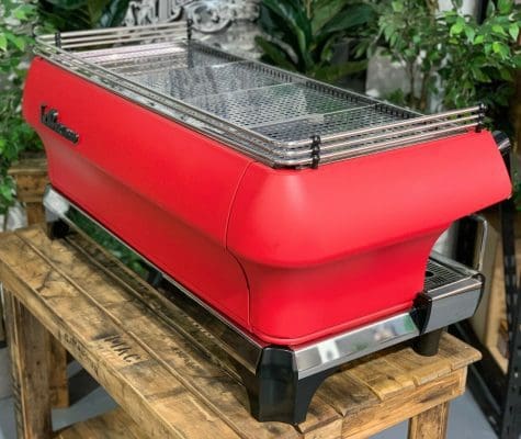 La Marzocco FB80 4 Group Coffee Machine Matte Red - Used