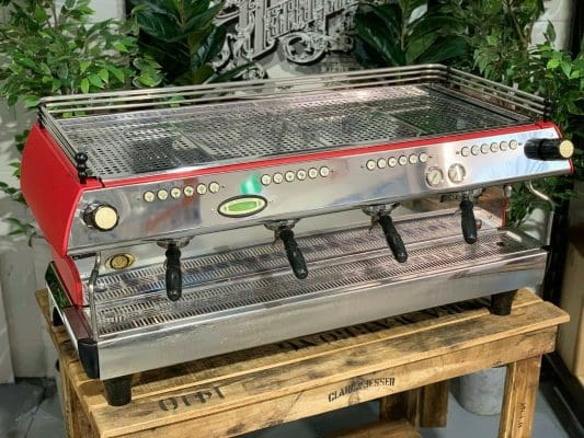 La Marzocco FB80 4 Group Coffee Machine Matte Red - Used