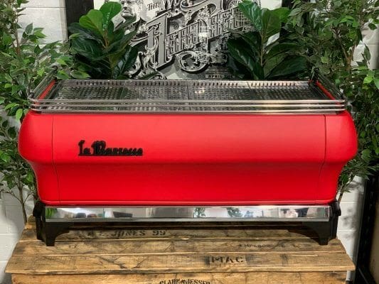 La Marzocco FB80 4 Group Coffee Machine Matte Red - Used
