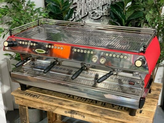 La Marzocco FB80 4 Group Coffee Machine Matte Red - Used