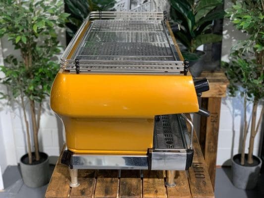 La Marzocco FB80 4 Group Coffee Machine Yellow & Stainless - Used