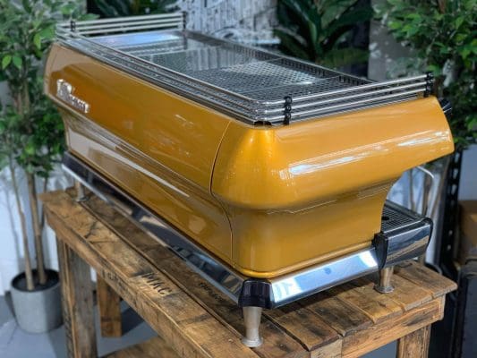 La Marzocco FB80 4 Group Coffee Machine Yellow & Stainless - Used