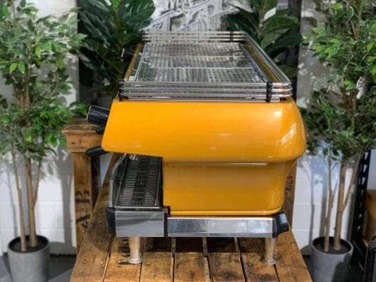 La Marzocco FB80 4 Group Coffee Machine Yellow & Stainless - Used