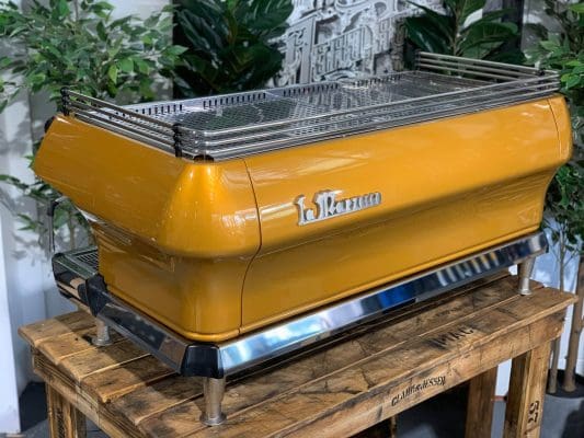 La Marzocco FB80 4 Group Coffee Machine Yellow & Stainless - Used