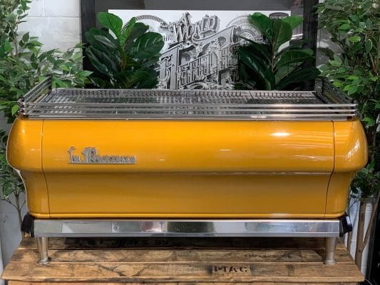 La Marzocco FB80 4 Group Coffee Machine Yellow & Stainless - Used