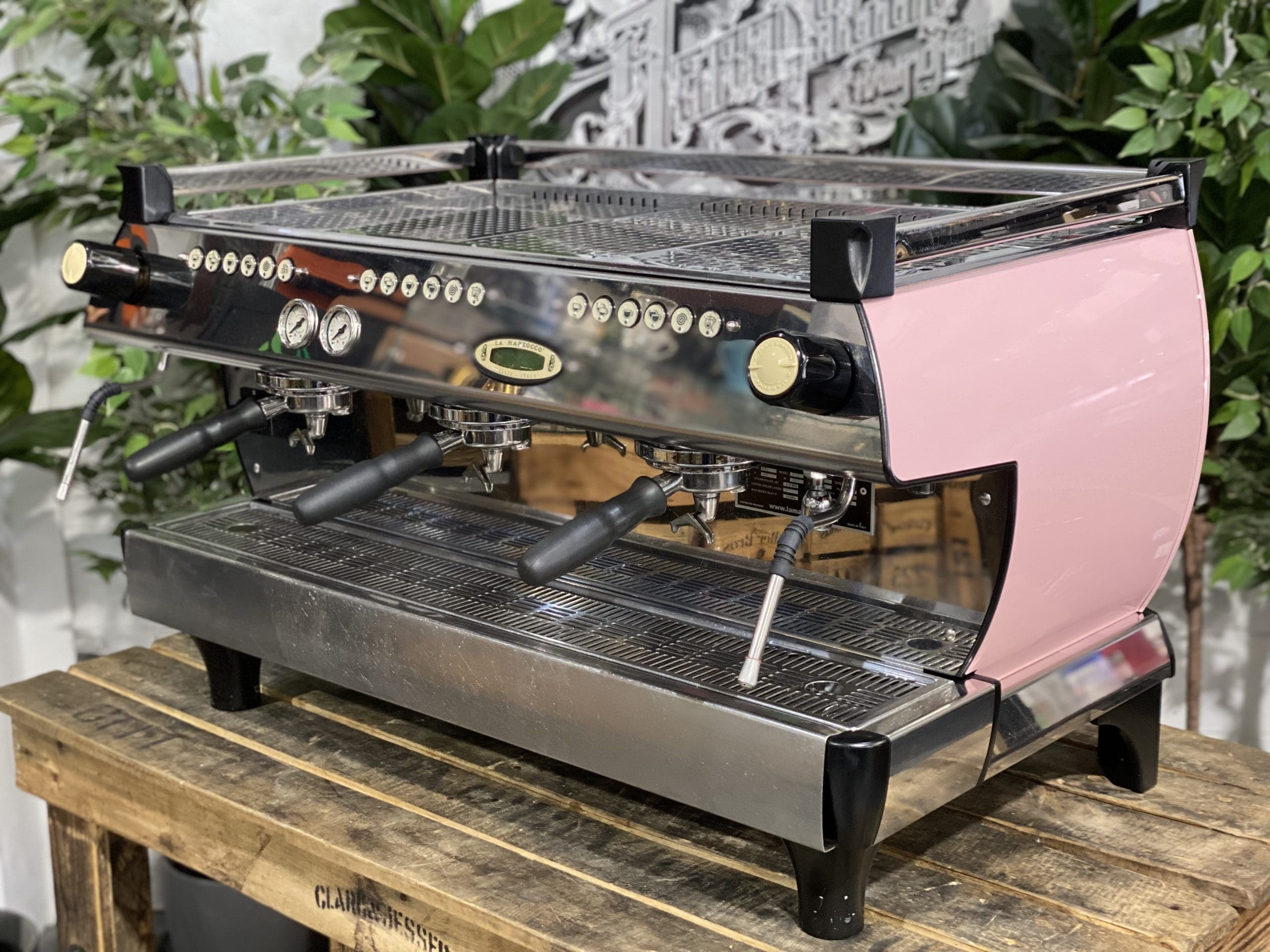 La Marzocco GB5 3 Group Pink Espresso Coffee Machine - Used