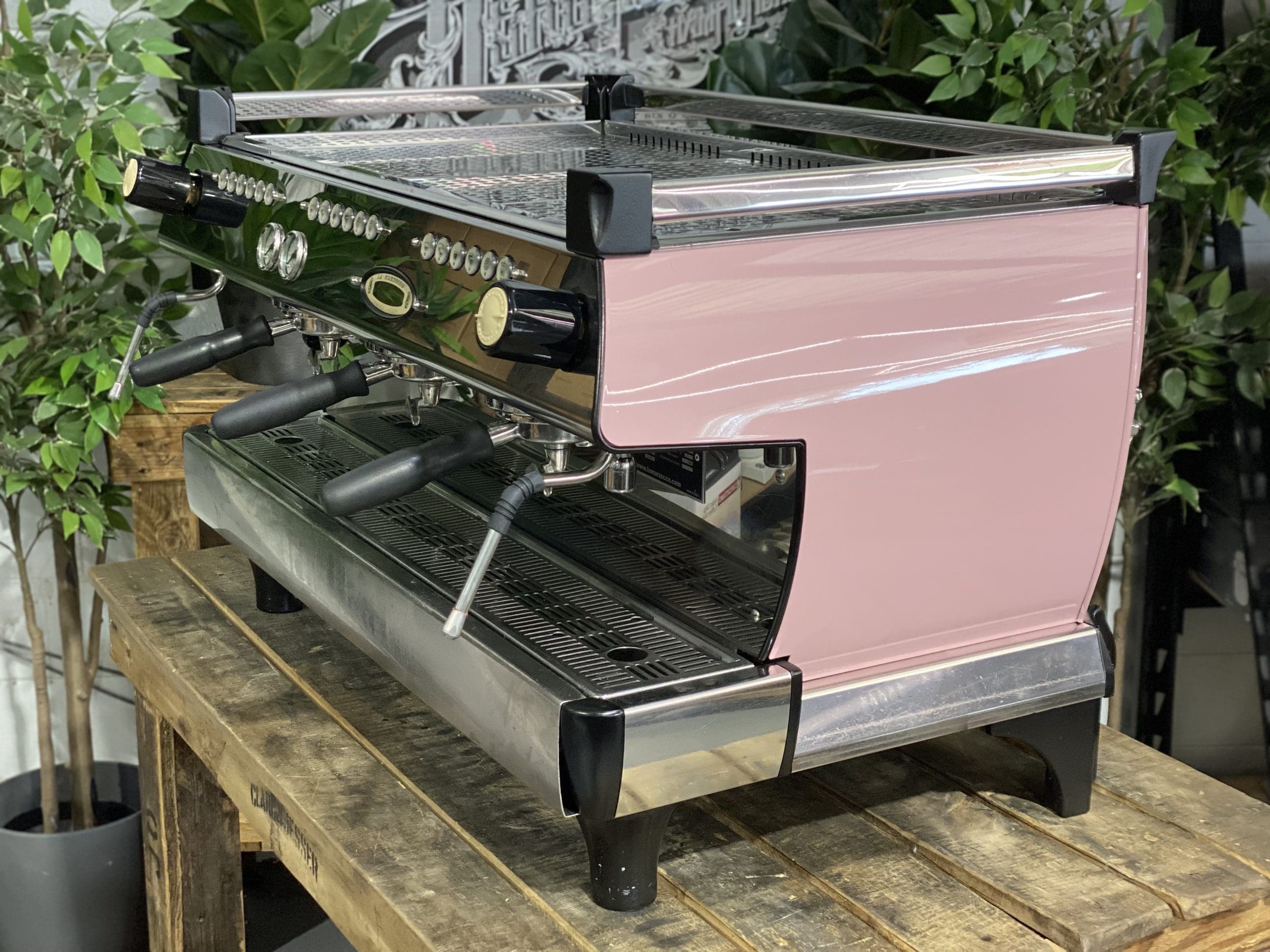 La Marzocco GB5 3 Group Pink Espresso Coffee Machine - Used