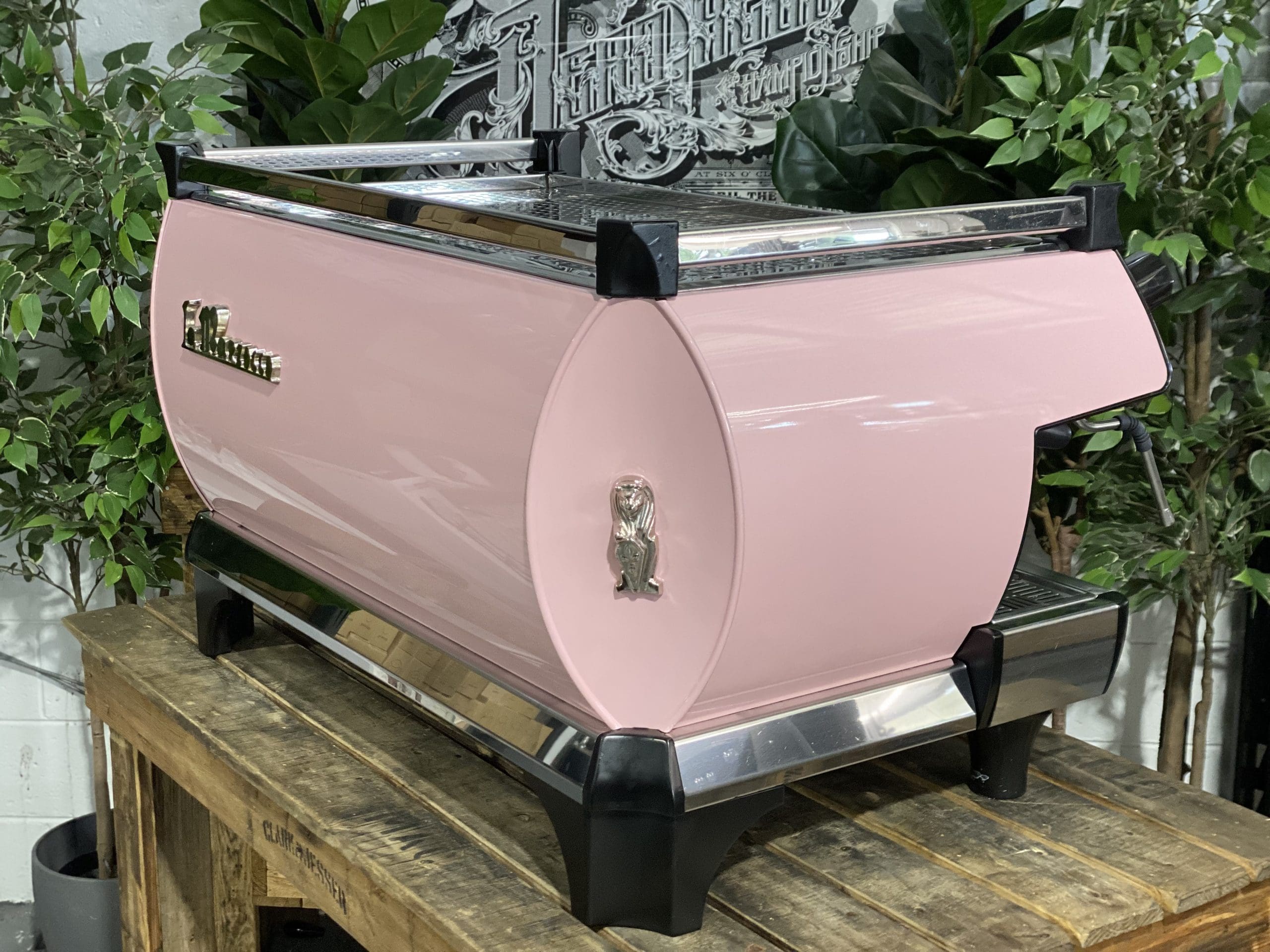 La Marzocco GB5 3 Group Pink Espresso Coffee Machine - Used