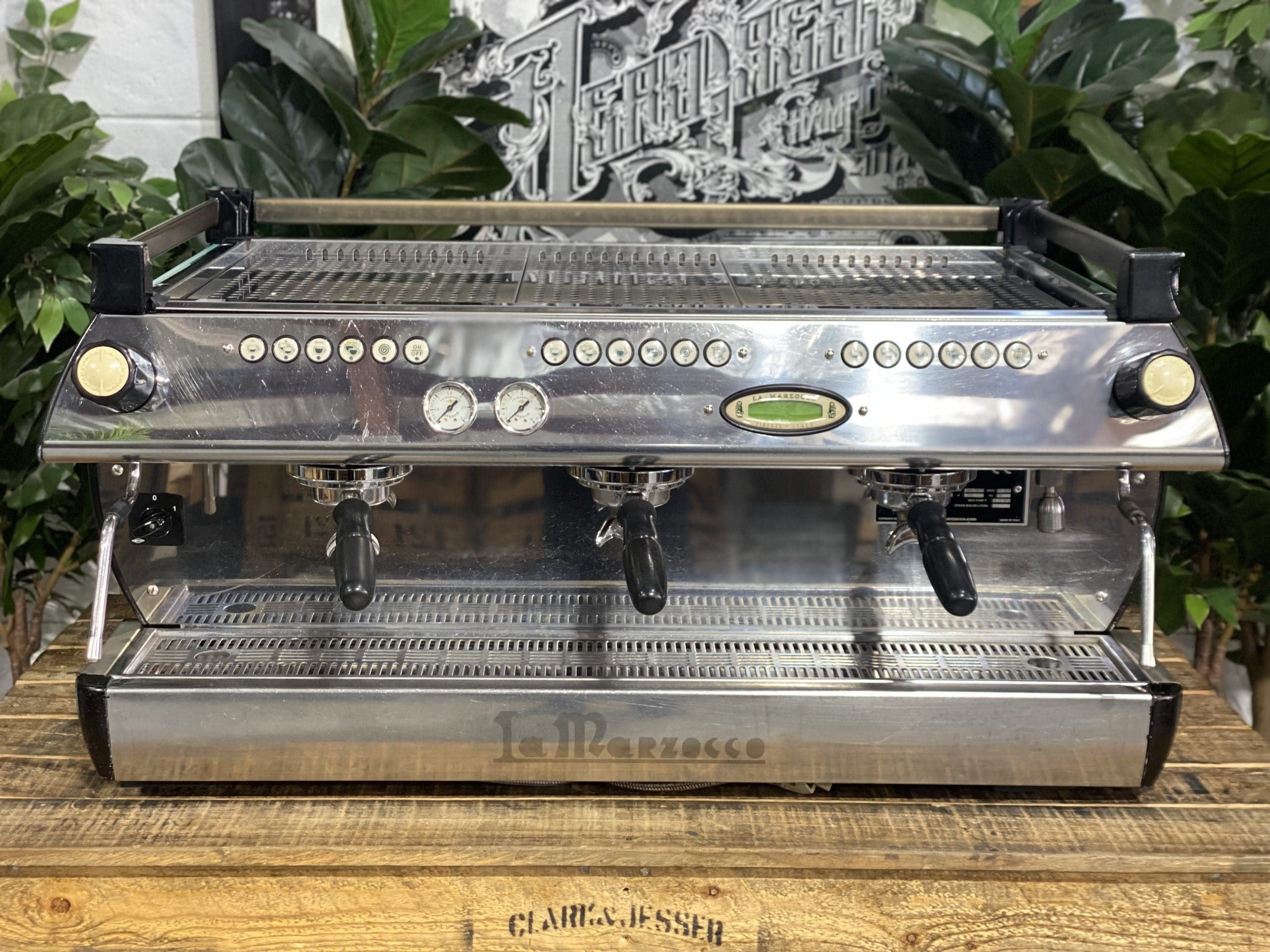 La Marzocco GB5 3 Group Duck Egg Blue Espresso Coffee Machine - Used