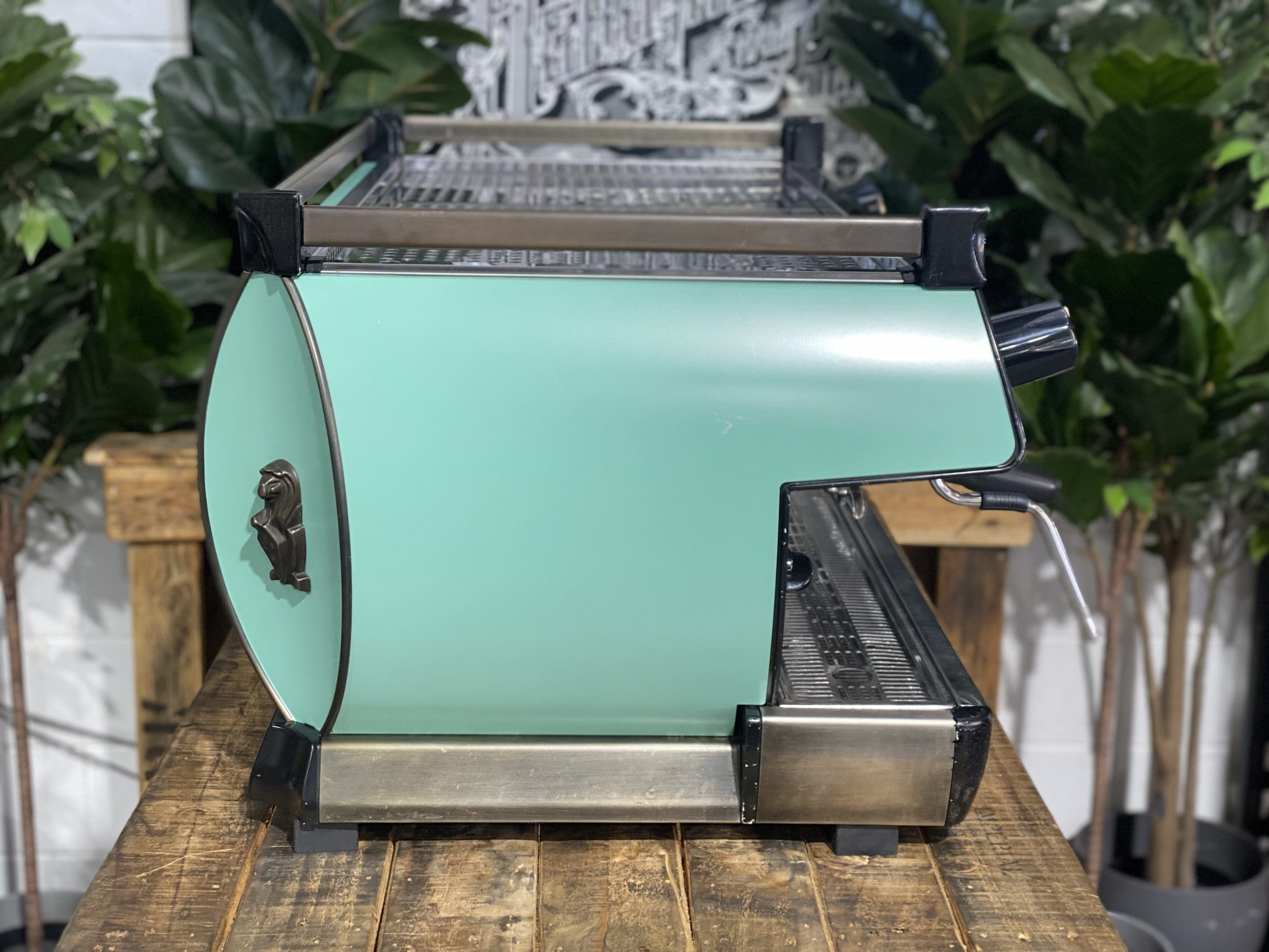 La Marzocco GB5 3 Group Duck Egg Blue Espresso Coffee Machine - Used