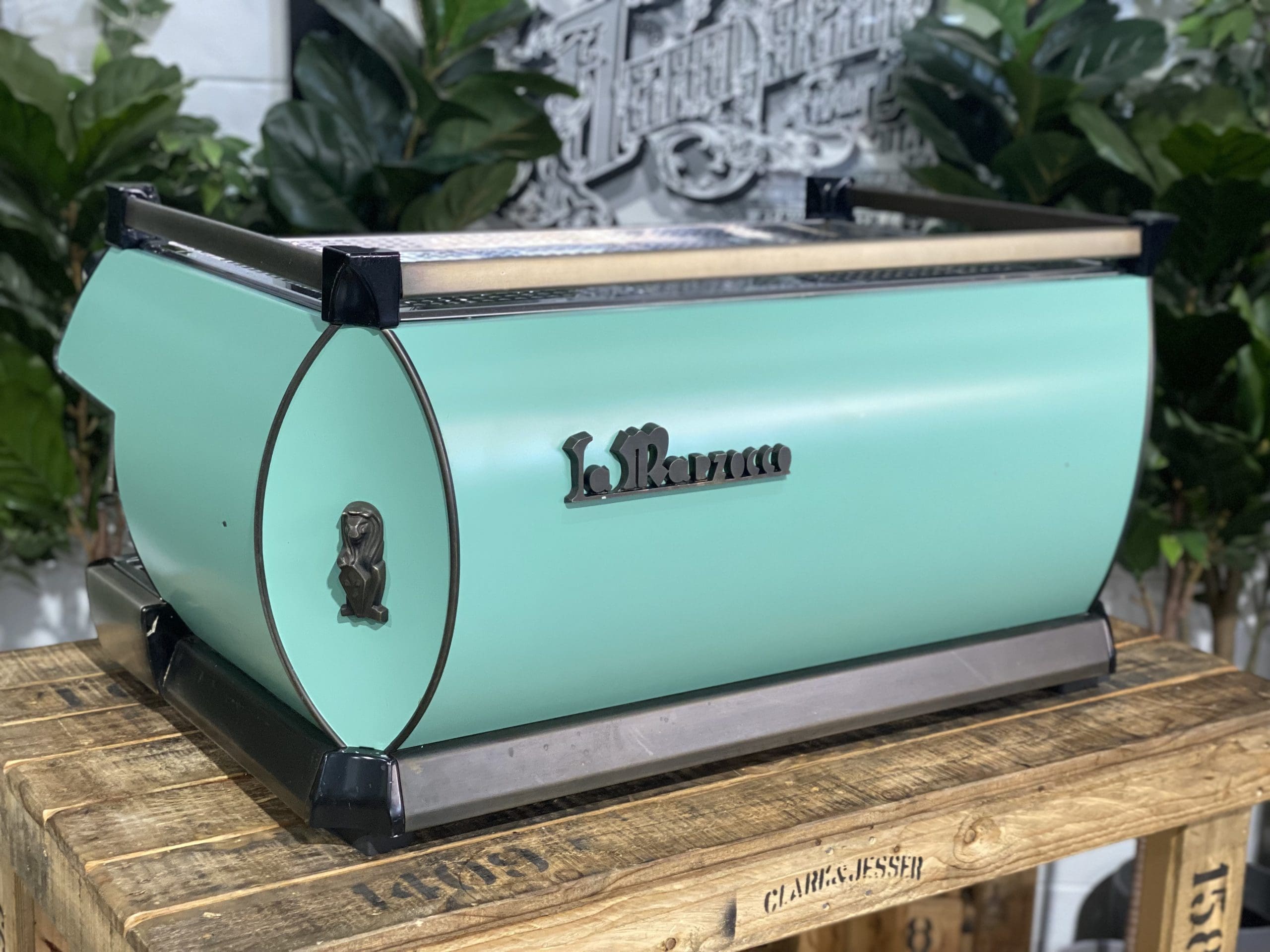 La Marzocco GB5 3 Group Duck Egg Blue Espresso Coffee Machine - Used