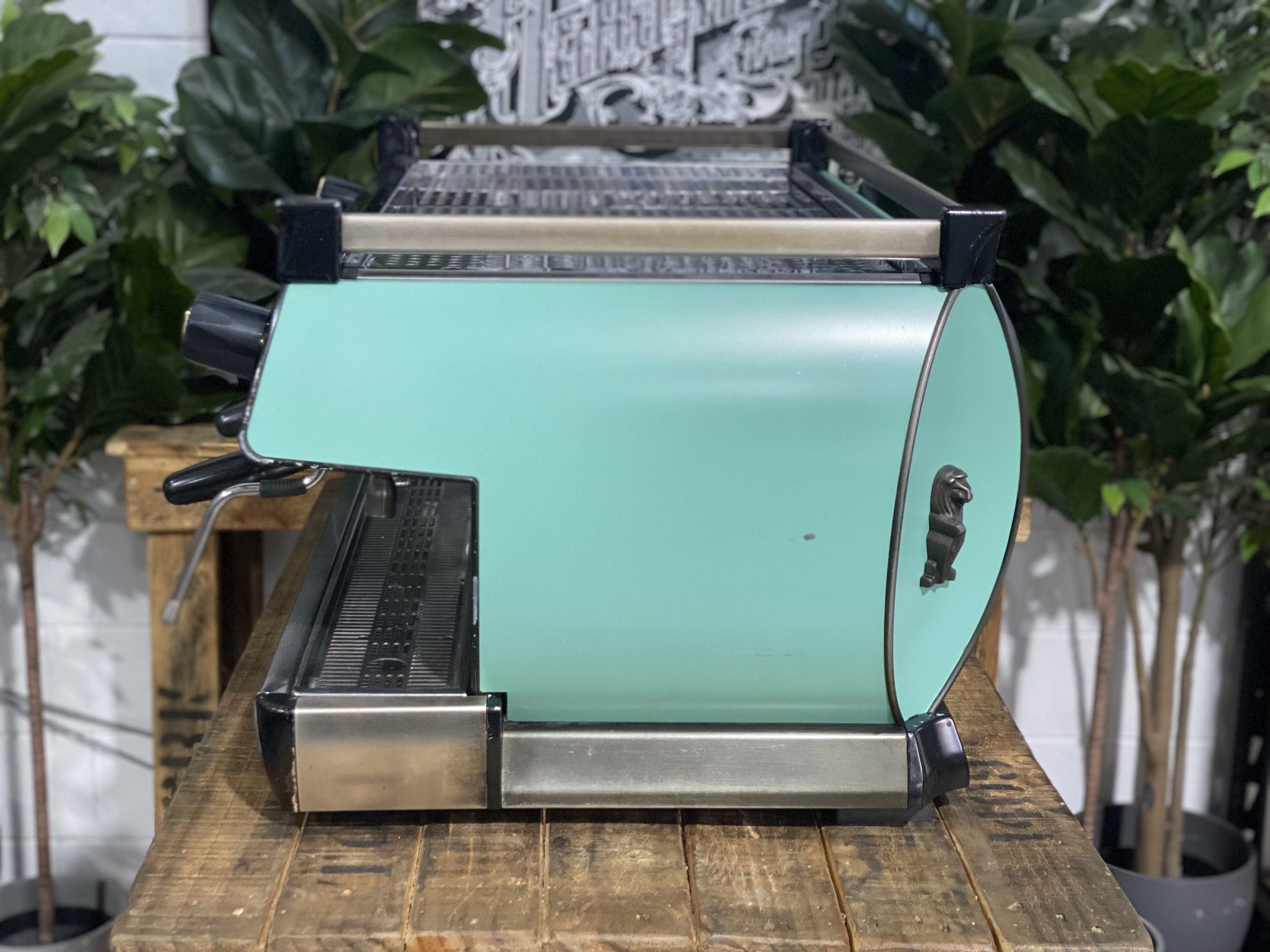 La Marzocco GB5 3 Group Duck Egg Blue Espresso Coffee Machine - Used