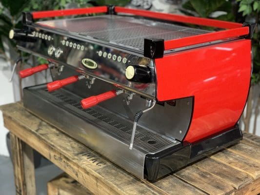 La Marzocco GB5 3 Group Red & Red Handles - Used