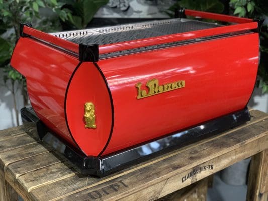 La Marzocco GB5 3 Group Red & Red Handles - Used