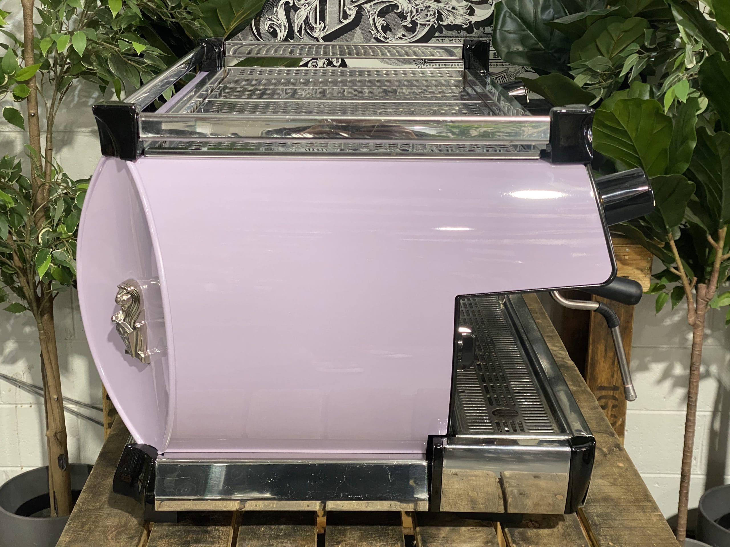 La Marzocco GB5 3 Group Violet & Black Splashback - Used