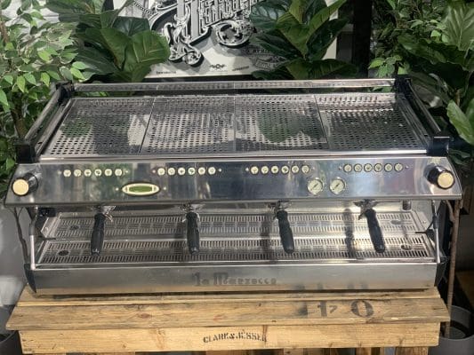 La Marzocco GB5 4 Group Coffee Machine Multi Boiler Black and Stainless - Used