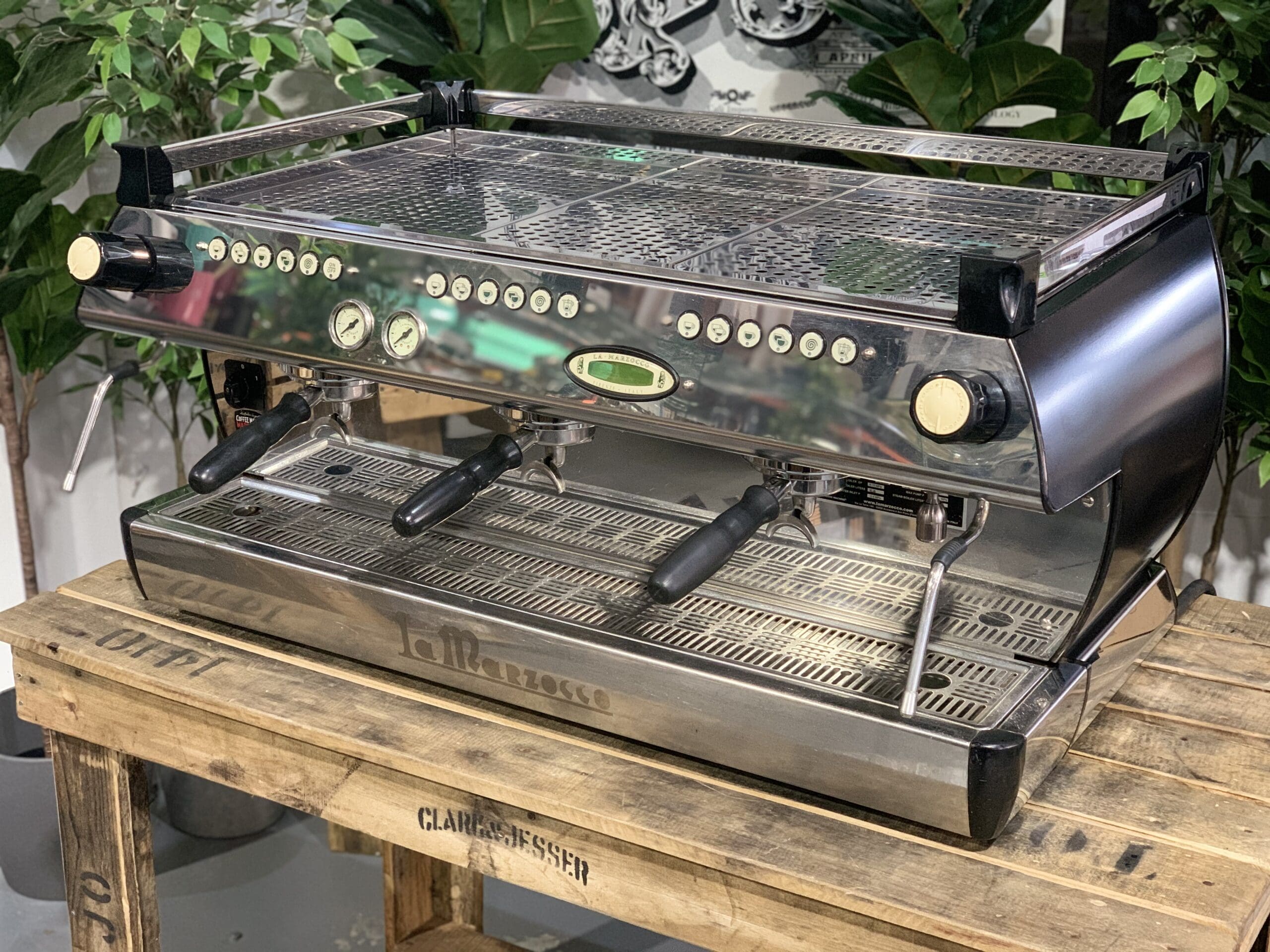 La  Marzocco FB80 3 Group Black & Gold - Used