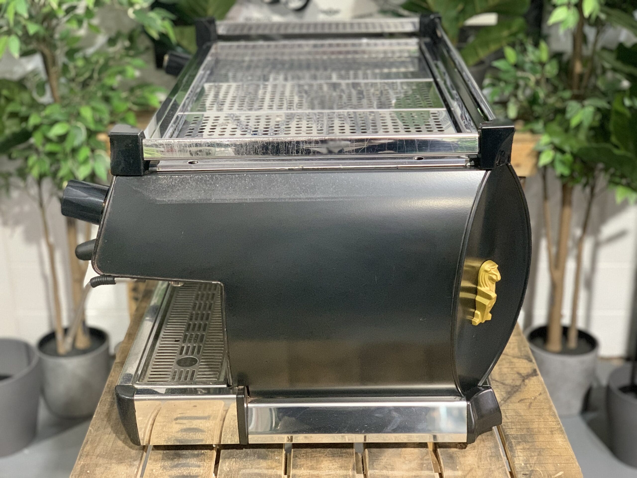 La Marzocco GB5 3 Group Black with Gold Badge & Lions - Used