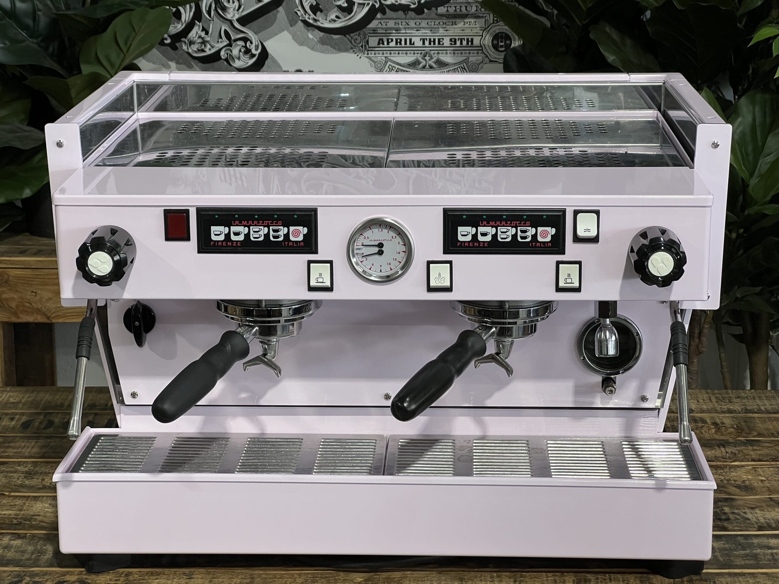 La Marzocco Linea Classic 2 Group Feather Boa Pink Espresso Coffee Machine - Used