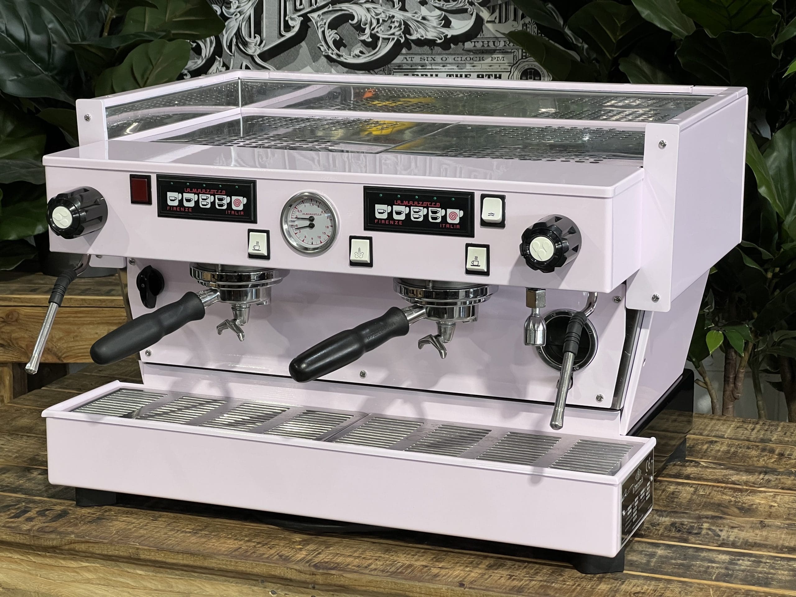 La Marzocco Linea Classic 2 Group Feather Boa Pink Espresso Coffee Machine - Used