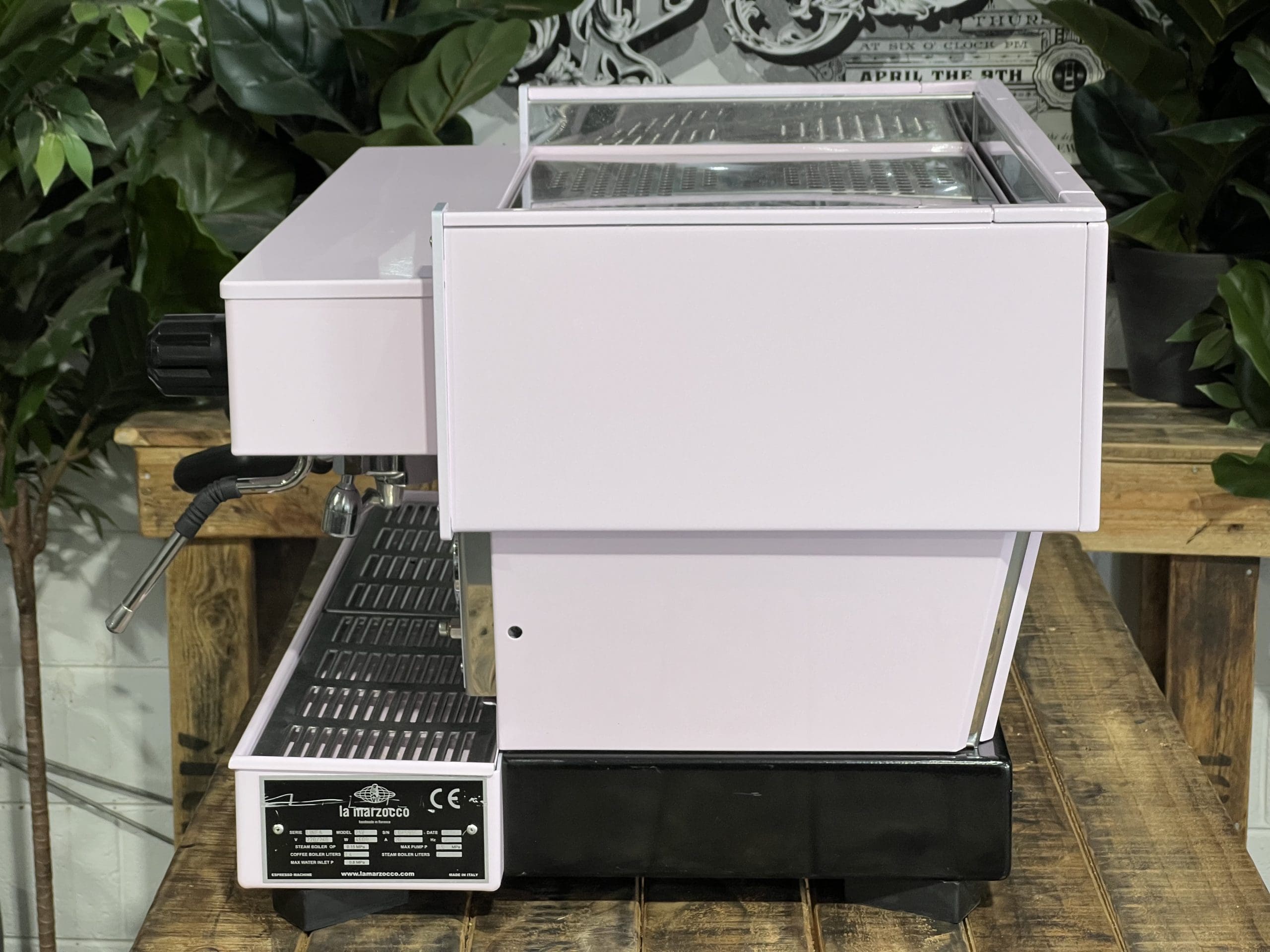 La Marzocco Linea Classic 2 Group Feather Boa Pink Espresso Coffee Machine - Used