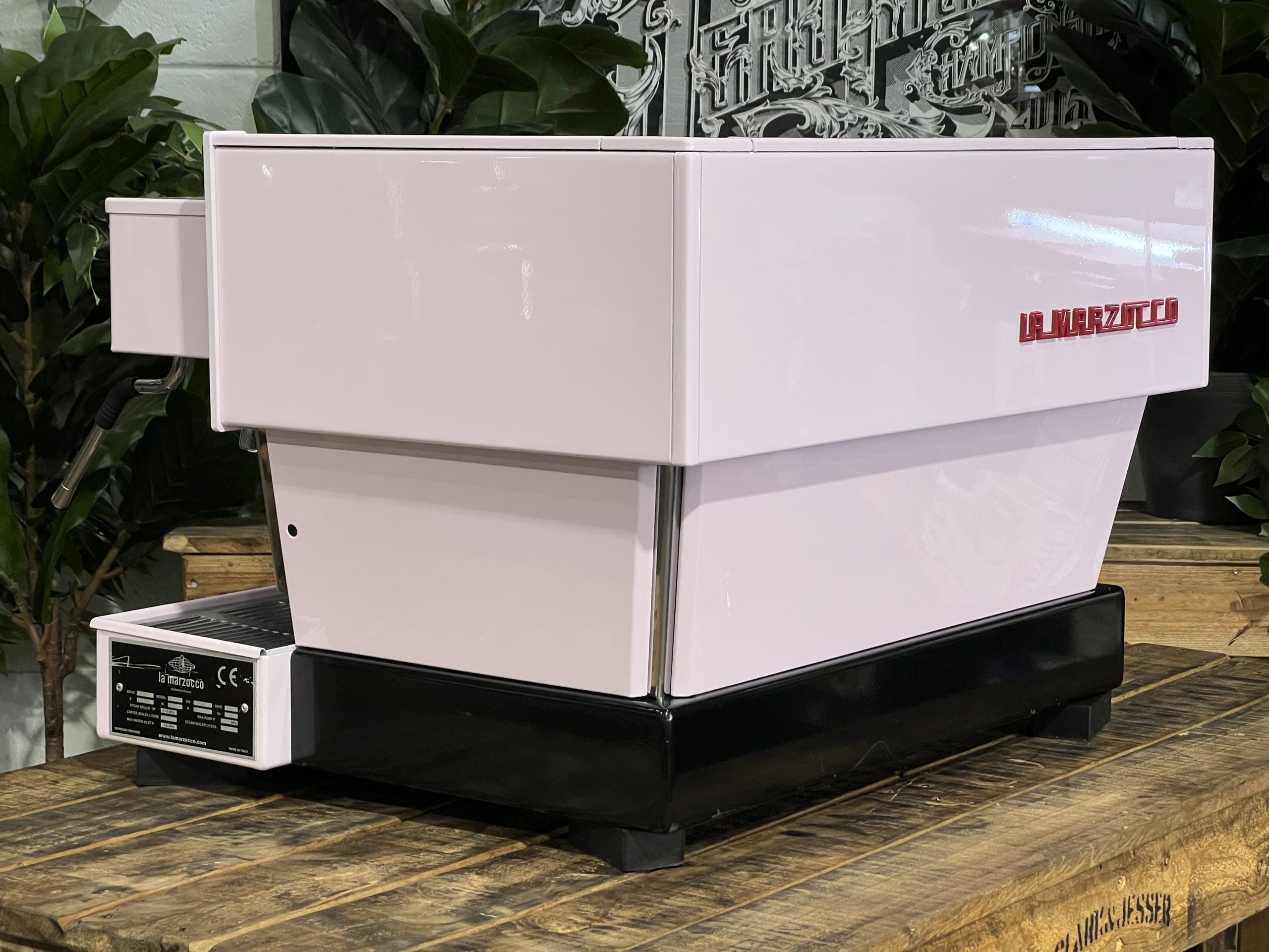 La Marzocco Linea Classic 2 Group Feather Boa Pink Espresso Coffee Machine - Used