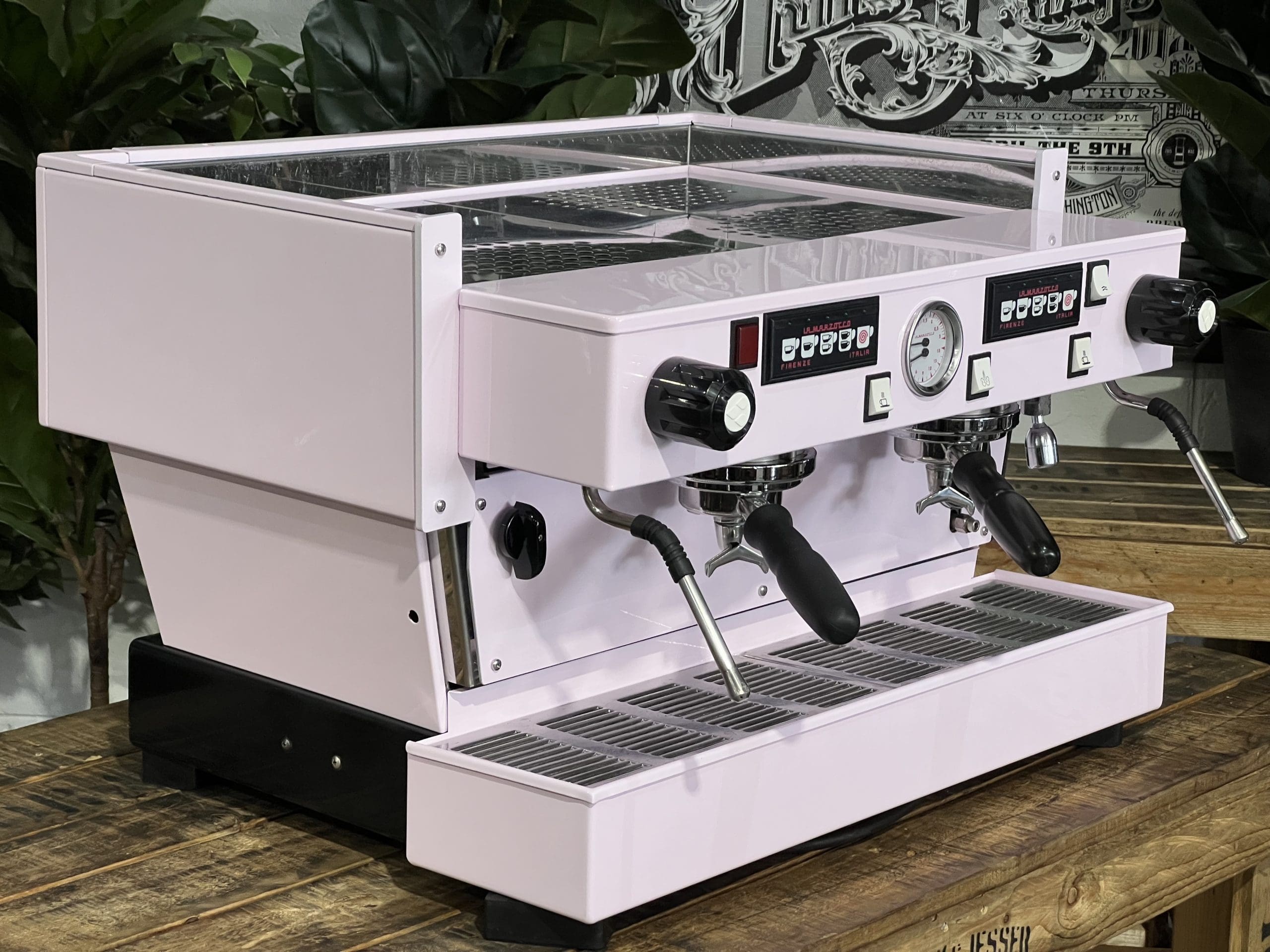 La Marzocco Linea Classic 2 Group Feather Boa Pink Espresso Coffee Machine - Used