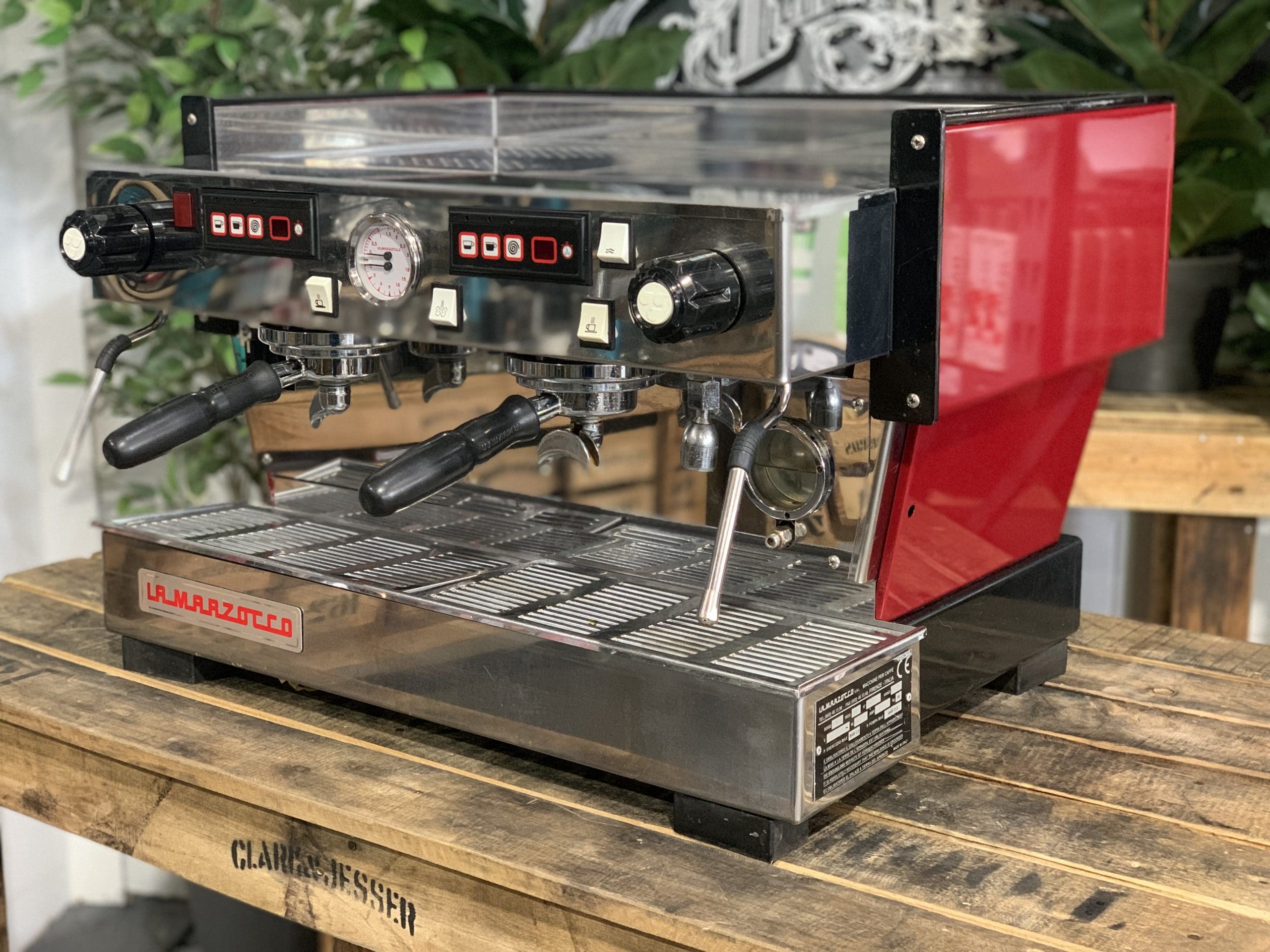 La Marzocco Linea 2 Group Dark Red w. Chrono TouchPads - Used
