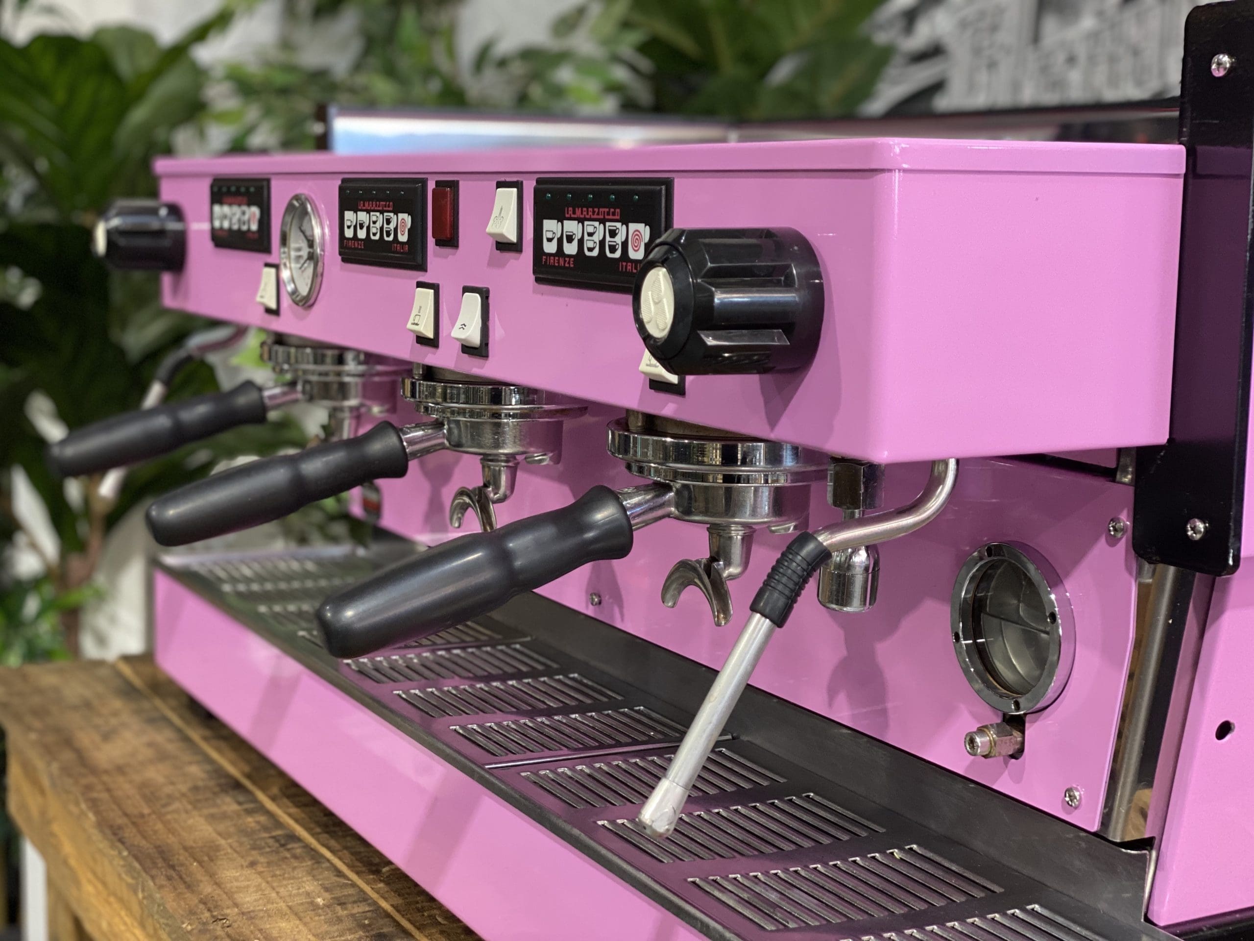La Marzocco Linea Classic 3 Group Contemporary Pink Espresso Coffee Machine - Used