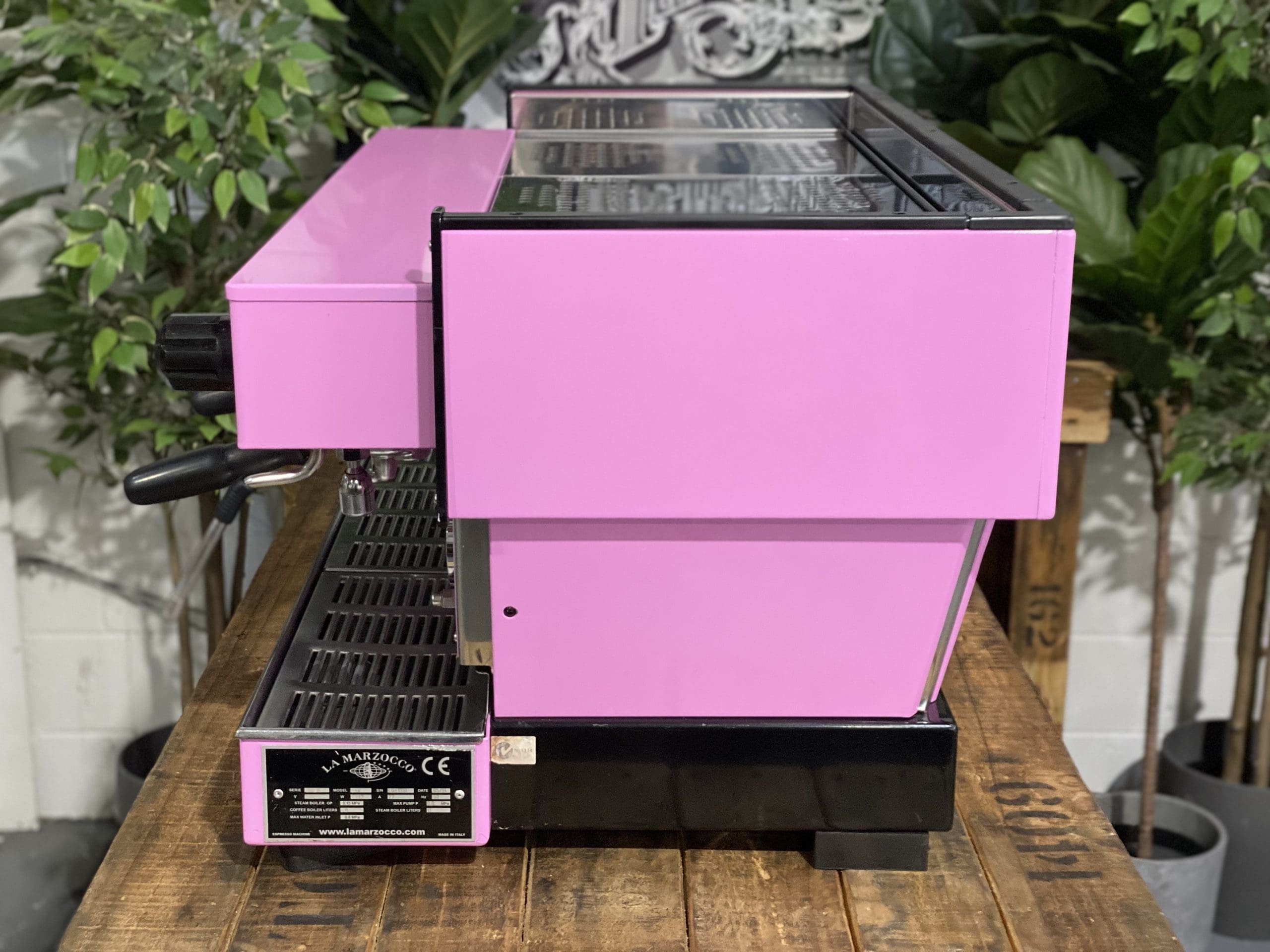 La Marzocco Linea Classic 3 Group Contemporary Pink Espresso Coffee Machine - Used