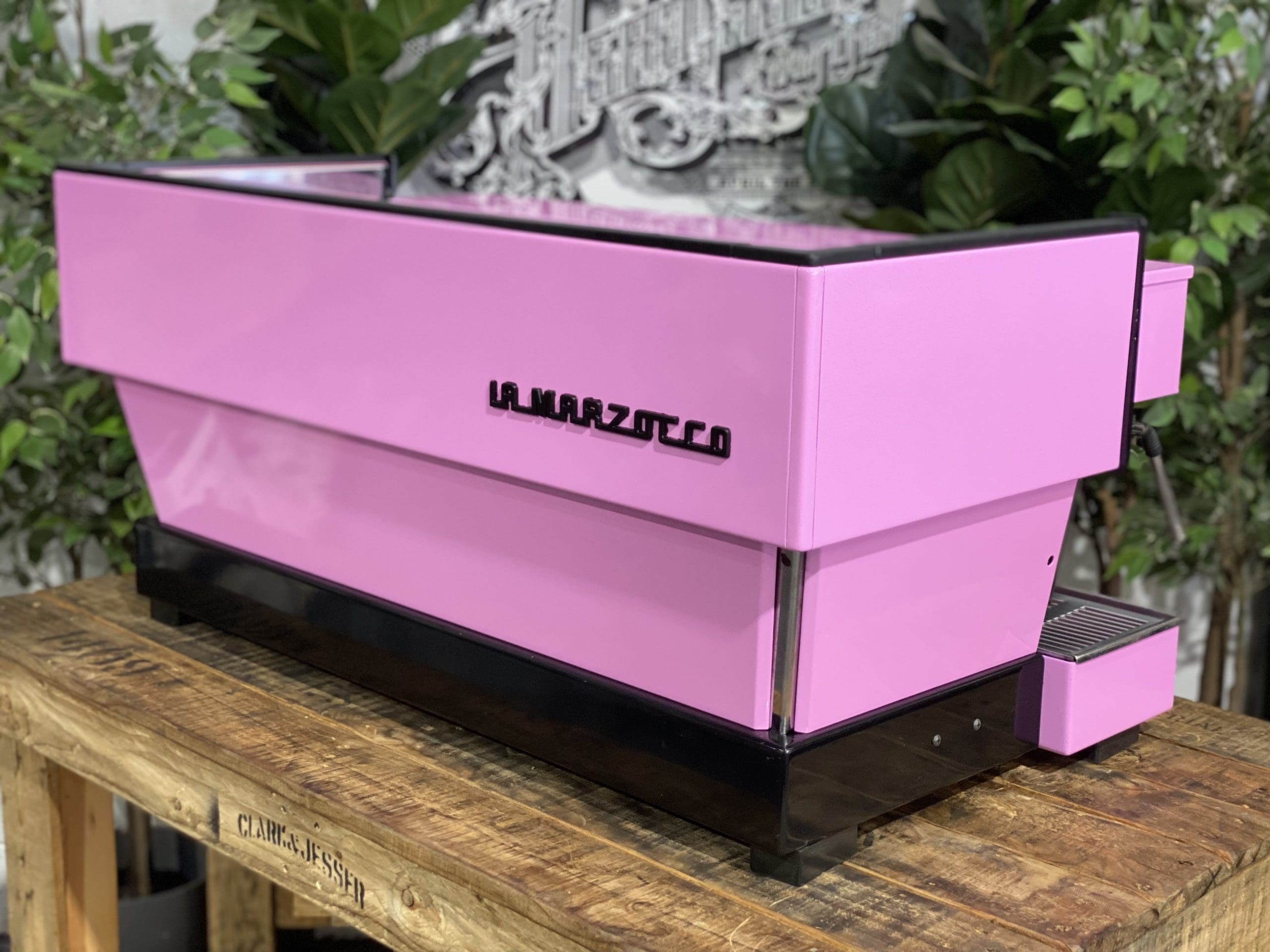 La Marzocco Linea Classic 3 Group Contemporary Pink Espresso Coffee Machine - Used