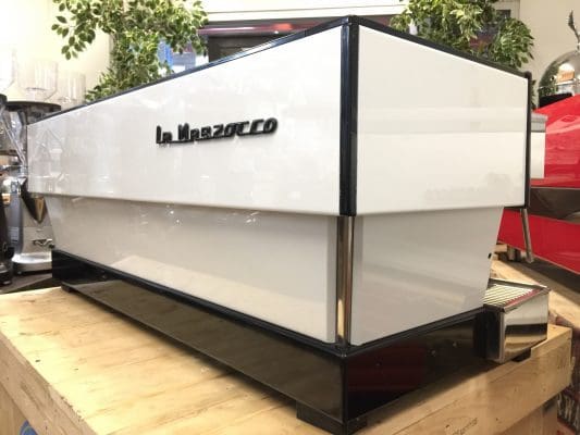 La Marzocco Linea 4 Group Coffee Machine White with Chrono Touch Pads - Used