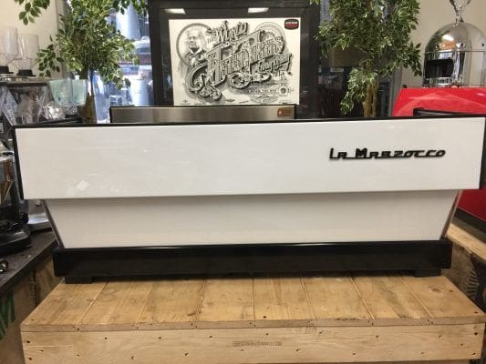 La Marzocco Linea 4 Group Coffee Machine White with Chrono Touch Pads - Used