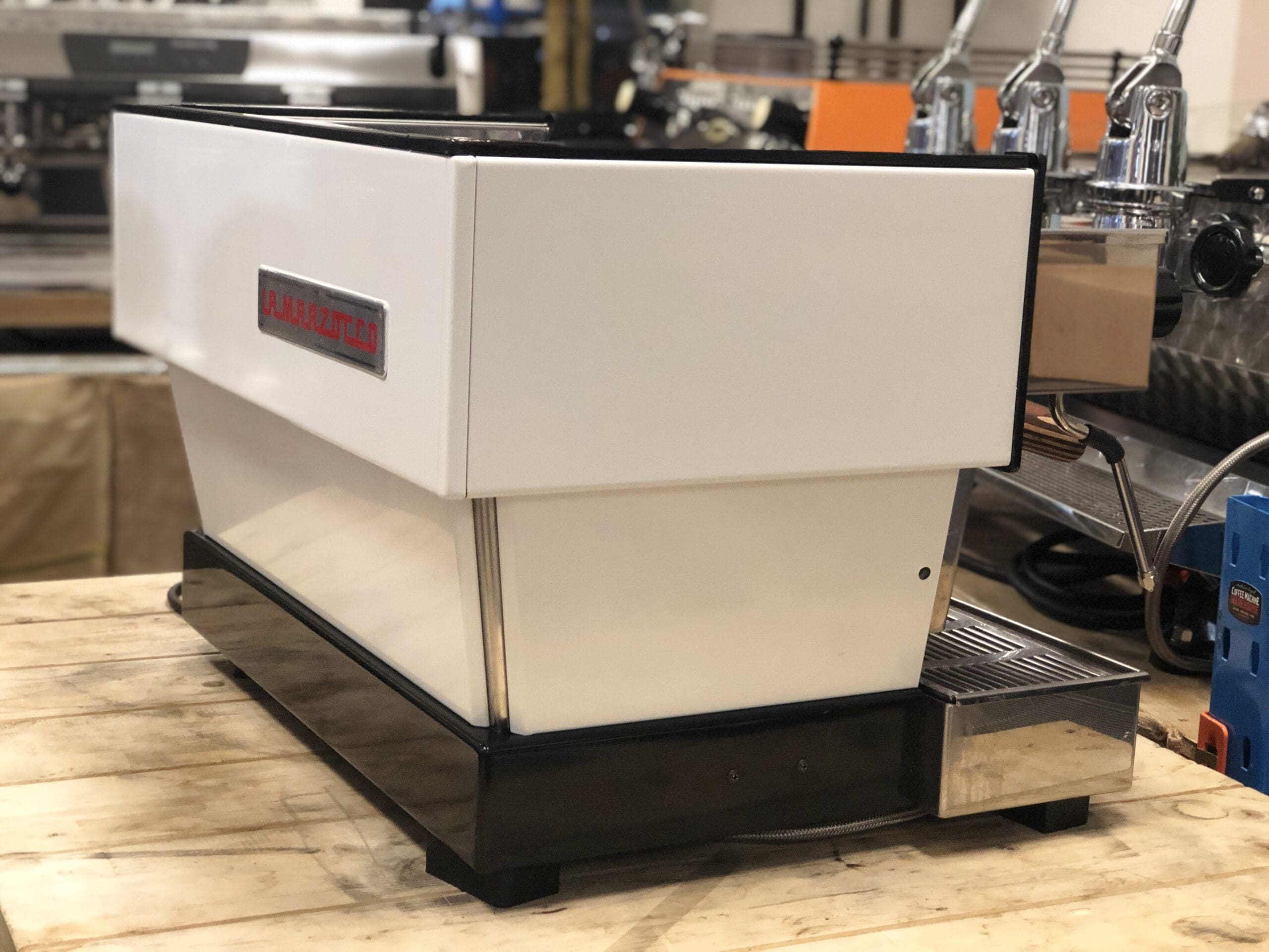 La Marzocco Linea Classic 2 Group White with Timber Handles - Used