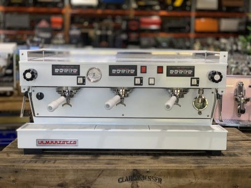La Marzocco Linea 3 Group Full White with White Group Handles - Used