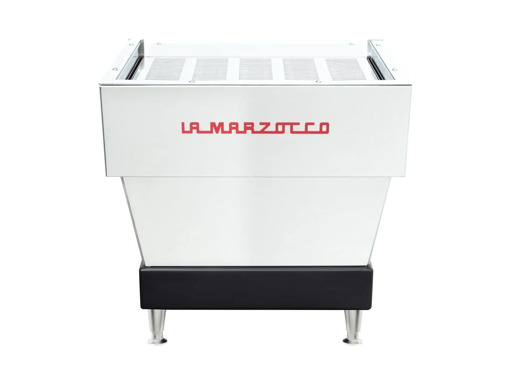 La Marzocco Linea Classic S AV 1 Group Coffee Machine Stainless – New espresso coffee machine shown from the back, highlighting the smooth stainless steel rear panel and clean, durable build.