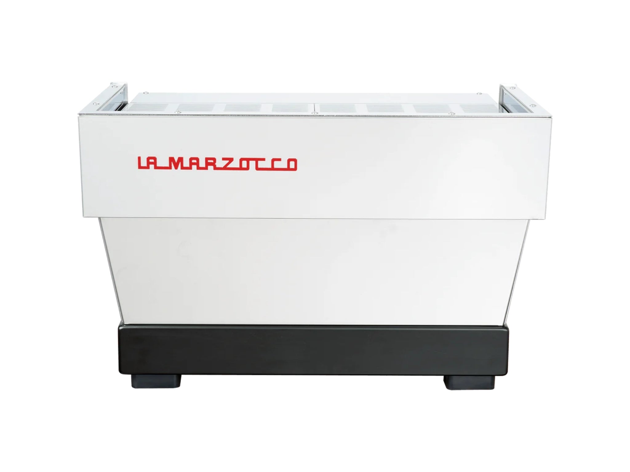 La Marzocco Linea Classic S AV 2 Group Coffee Machine Stainless - New back view showing the stainless steel body and rear panel of the espresso machine.