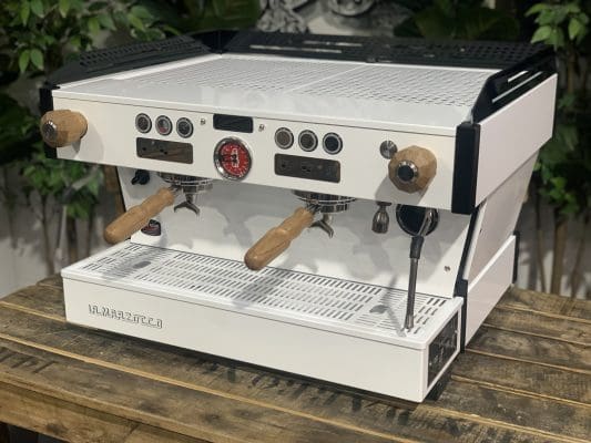 La Marzocco Linea PB 2 Group Black & White w. Timber Kit - Used