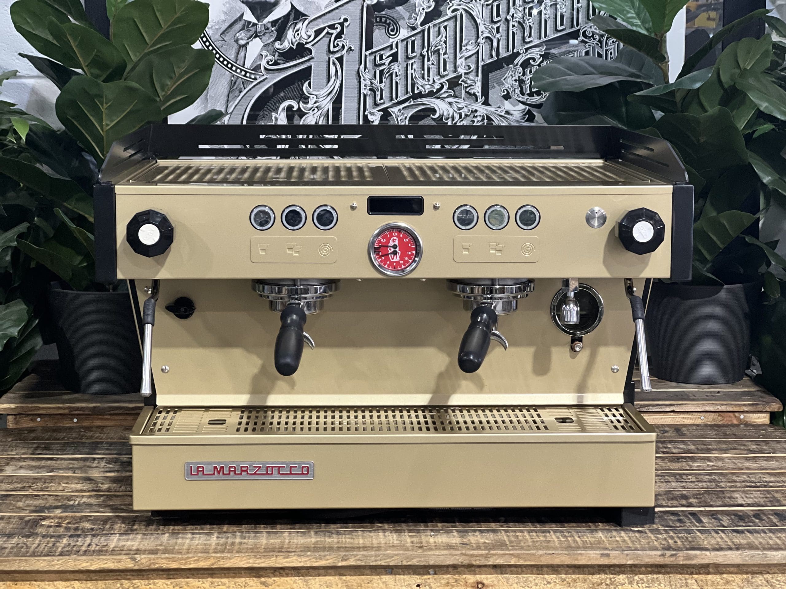 La Marzocco Linea PB 2 Group Gold & Black Espresso Coffee Machine - Used
