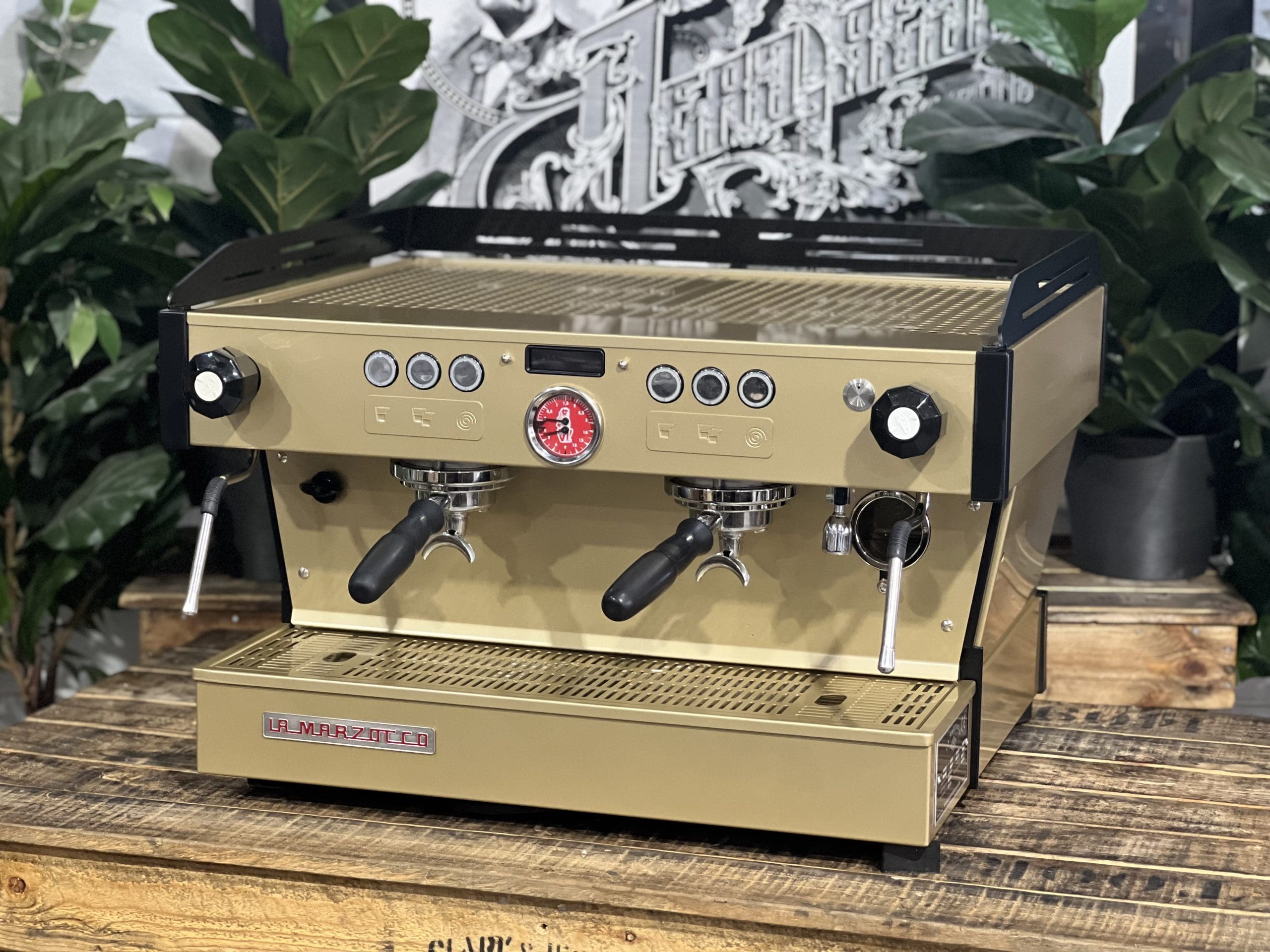 La Marzocco Linea PB 2 Group Gold & Black Espresso Coffee Machine - Used
