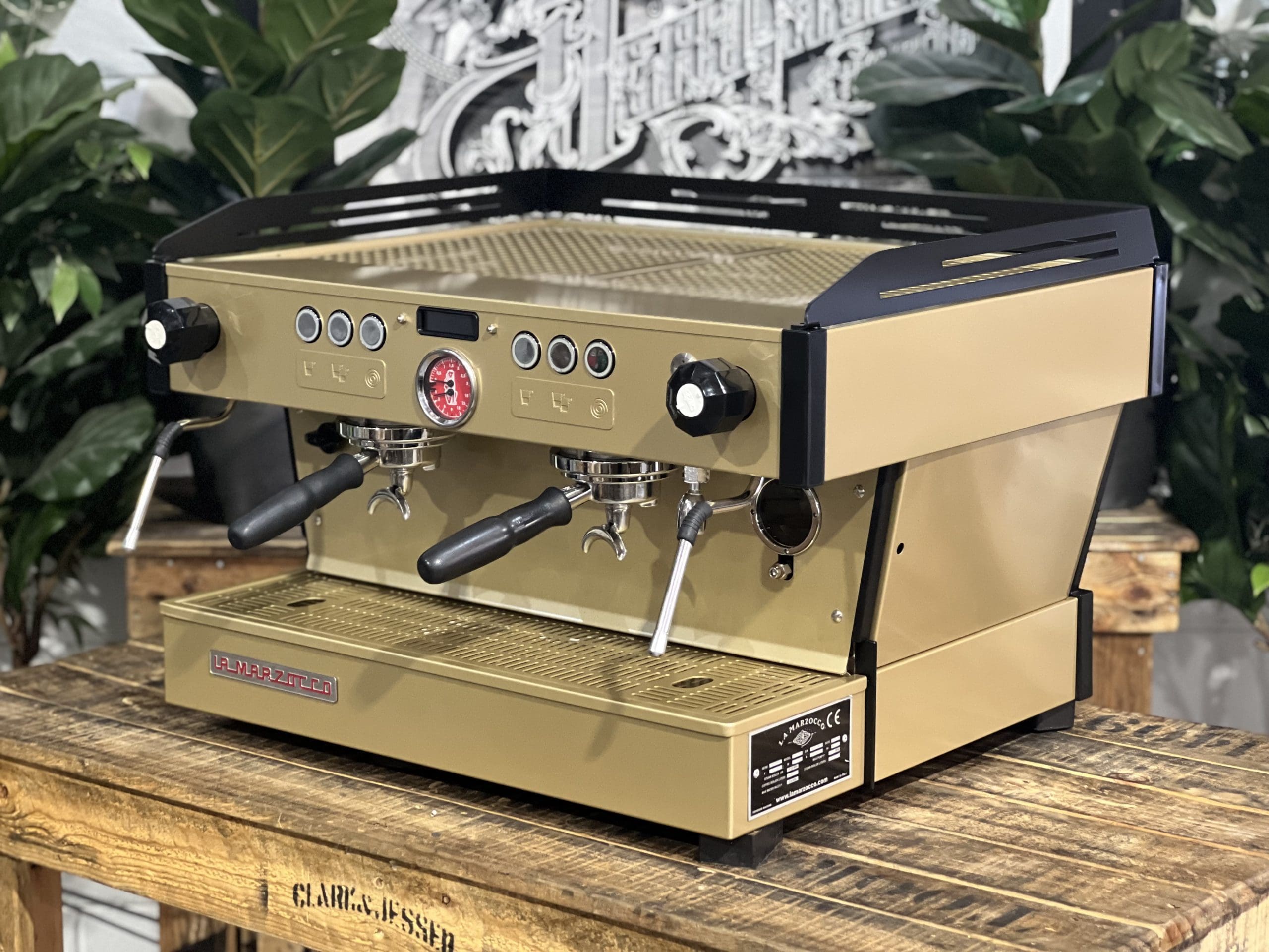 La Marzocco Linea PB 2 Group Gold & Black Espresso Coffee Machine - Used