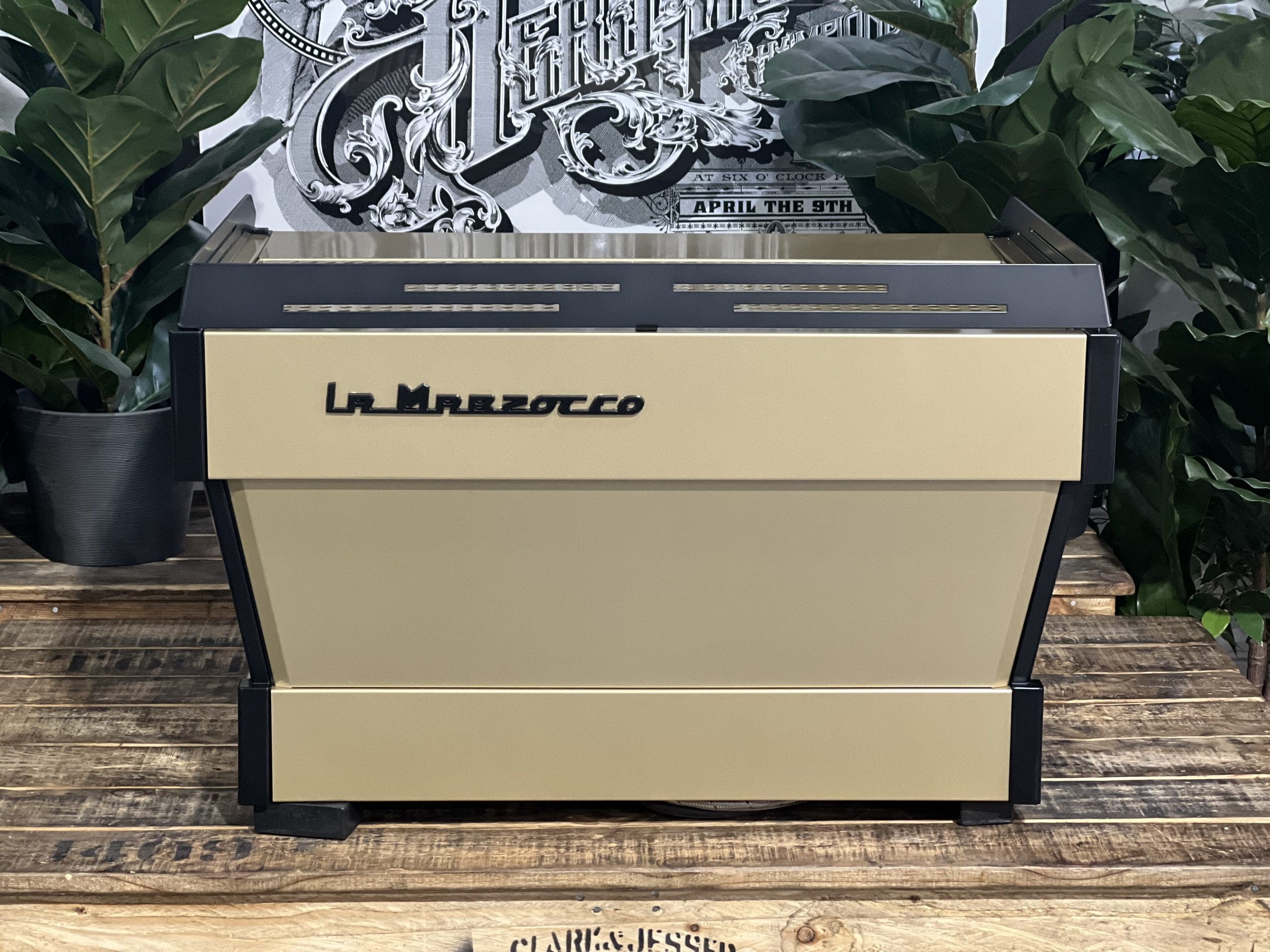 La Marzocco Linea PB 2 Group Gold & Black Espresso Coffee Machine - Used