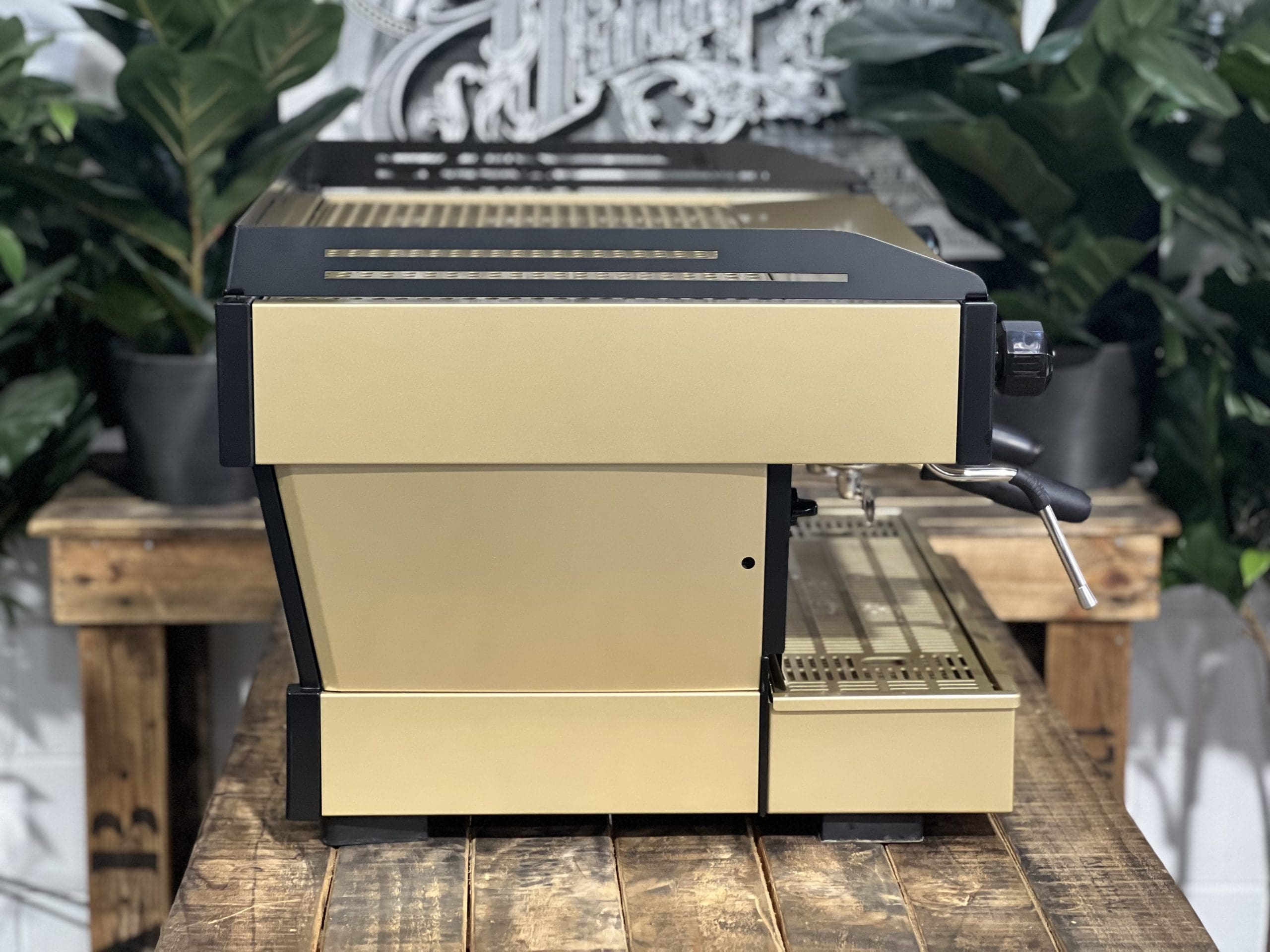 La Marzocco Linea PB 2 Group Gold & Black Espresso Coffee Machine - Used
