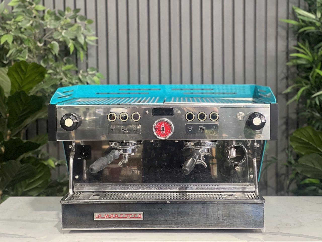 La Marzocco Linea PB 2 Group Dark Aqua Green Espresso Coffee Machine - Used